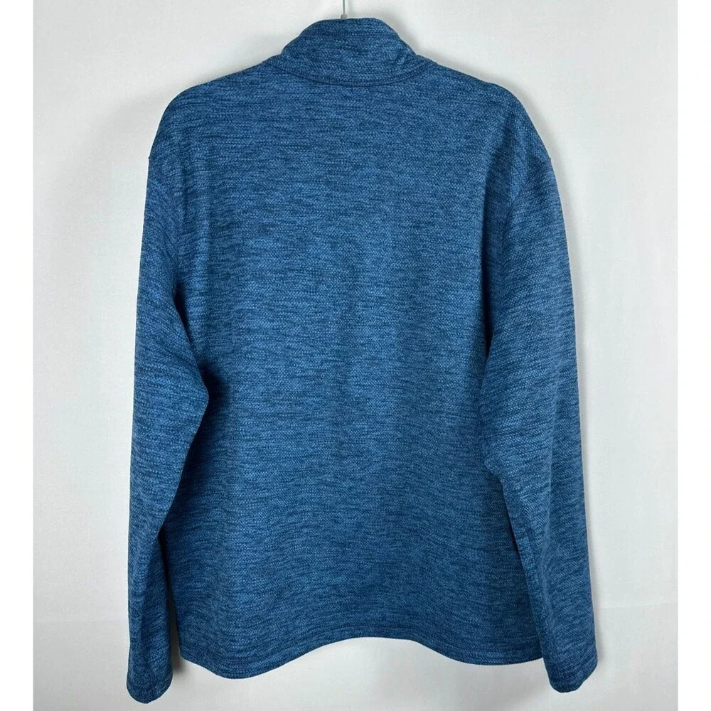 Eddie Bauer First Ascent 1/4 Zip‎ Pullover Fleece Blue Mens XL Hiking Outdoor